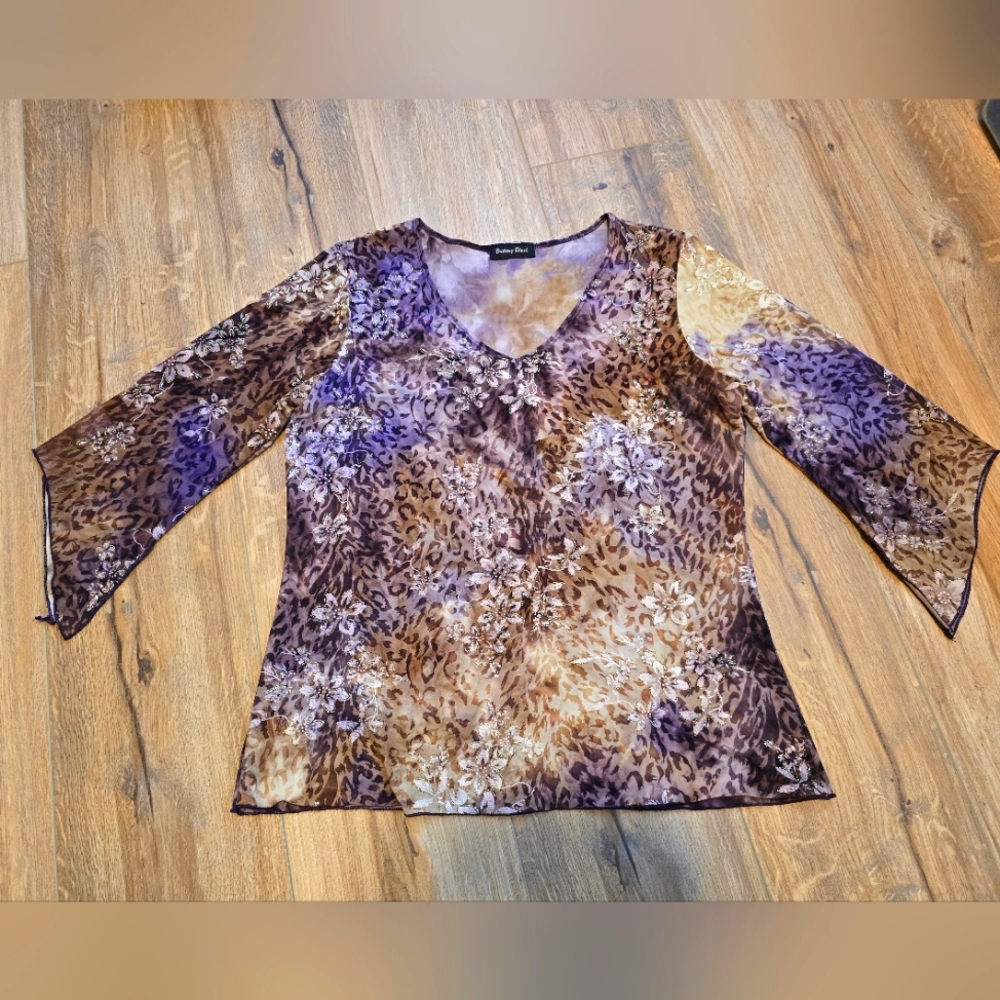 Brittany Black Y2K Angel Sleeve Blouse